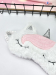Маска для сна "Unicorn pink bangs", white