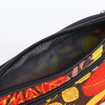 Сумка поясная "Colour" на молнии, 30*1,5*10 см, 2 наружных кармана, цвет разноцветный