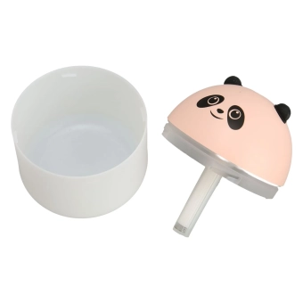 Настольный увлажнитель воздуха - ночник "Pink panda", розовая панда,  (портативный, USB)