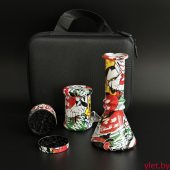 Набор Rasta подарочный в сумке "Бонг, гриндер и емкость для хранения"