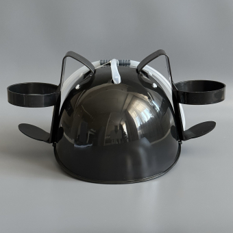 Каска под банки черная "Король вечеринок"