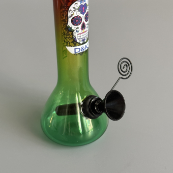 Бонг бутылка мини 12 см (стекло) трапеция