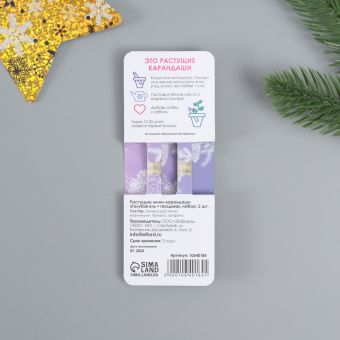 Растущие карандаши подарочные «Голубая Ель + Гвоздика» 2 шт.