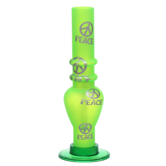 Бонг курительный, h=15.5 см, Patterns, акриловый, зелёный