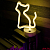 Светильник неоновый "Кошка" (USB в комплекте)