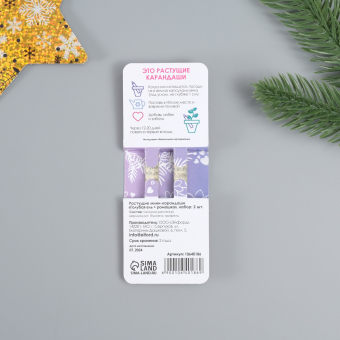 Растущие карандаши подарочные «Голубая Ель + Ромашка» 2 шт.