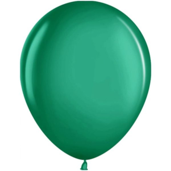 Шар (12''/30 см) Зеленый, металлик