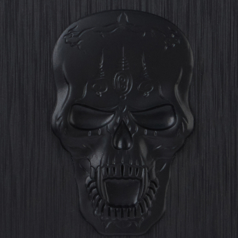 Портсигар на 20 сигарет "Череп" 9.5 х 9.5 см