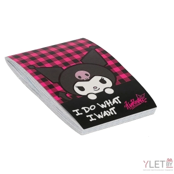 Блокнот А6 "Kuromi", 60 л, клетка, на гребне