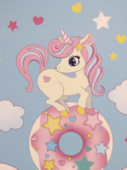 Блокнот (А5) "Unicorn on the cloud", blue (14.5*21)