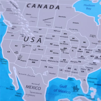 Скретч карта Путешествуй на английском языке