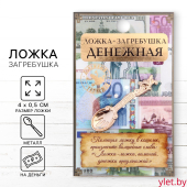 Кошельковый талисман: ложка загребушка «Денежная», 4×0.5 см