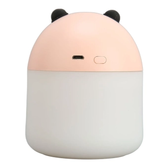Настольный увлажнитель воздуха - ночник "Pink panda", розовая панда,  (портативный, USB)