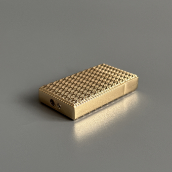 Зажигалка газовая турбо Medium золото