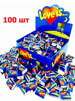 Жвачка "Love is". Клубника с бананом, 100 шт