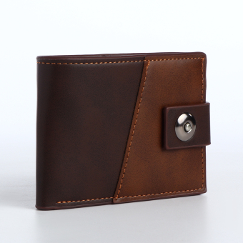 Портмоне мужское "Ультра" на магните, отдел для карт, монет, цвет коричневый