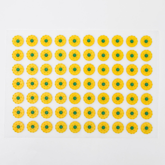 Аппликатор «Кузнецова», 70 колючек, 23×32 см, жёлтый