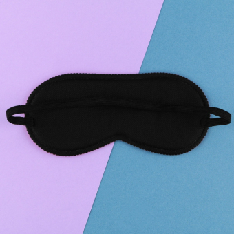 Маска для сна Корги, 19,3 х 9,5 см, голубая