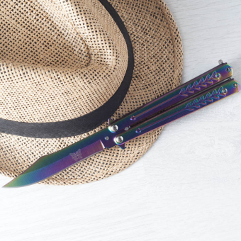 Складной нож бабочка хамелеон Стрела