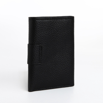 Портмоне мужское "Модерн" на магните, отдел для купюр, для карт, для монет, цвет чёрный