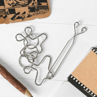 Головоломка металлическая «Раздели на части» №49