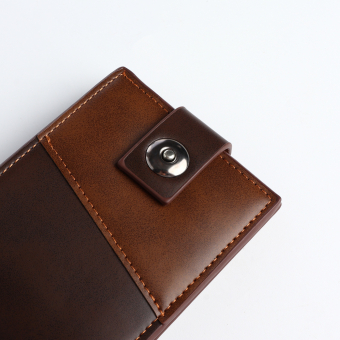 Портмоне мужское "Ультра" на магните, отдел для карт, монет, цвет коричневый