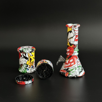 Набор Rasta подарочный в сумке "Бонг, гриндер и емкость для хранения"