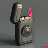 Зажигалка турбо газовая антистресс, графит