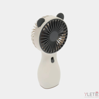 Вентилятор портативный ручной SQ 2237 Бело-серый