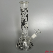 Бонг стеклянный трапеция Инопланетяне 22 см