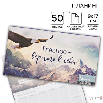 Планер с отрывными листами «Орел» 9,5 × 17,5 см, 50 л