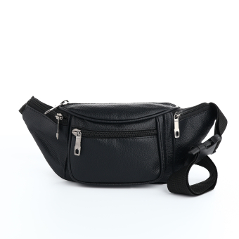 Сумка поясная "Элит" на молнии, 30*8*13 см, чёрный