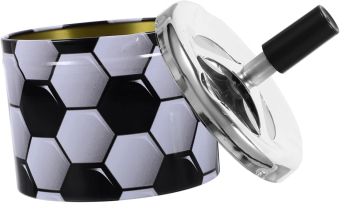 Пепельница для дома бездымная "Футбольный мяч", для сигарет и стиков, 12.5 х 9 см