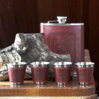Набор фляжка и стопки Макси Jim Beam