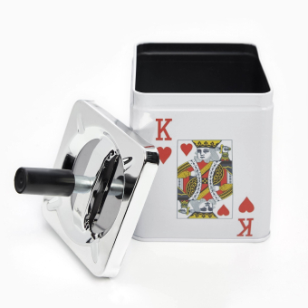 Пепельница для дома бездымная "Король", для сигарет и стиков, 9 х 15.5 см