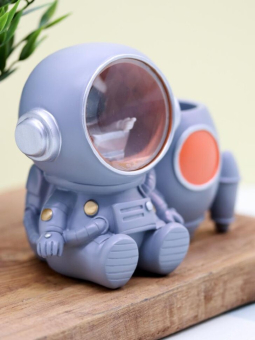 Ночник - подставка для канцелярских принадлежностей «Cosmo rocket», gray