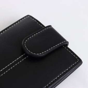 Портмоне мужское "Стиль" на кнопке, цвет чёрный