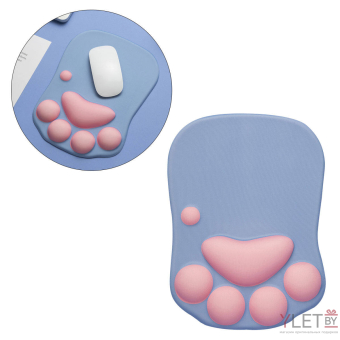 Коврик для мышки с подушкой для запястья "Лапка"