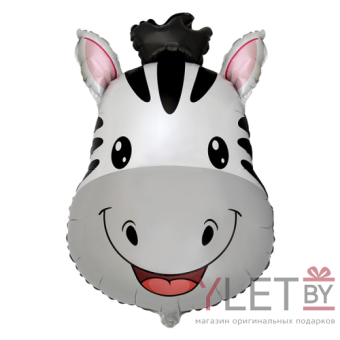 Шар (27''/69 см) Фигура, Голова Зебры