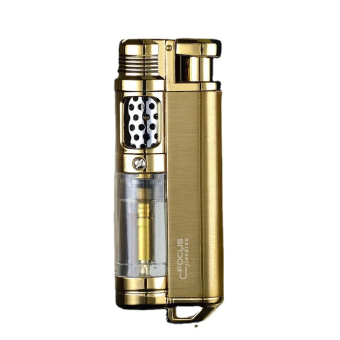 Зажигалка газовая турбо Power Золото