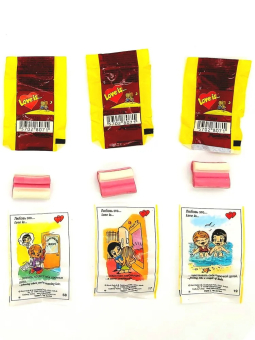 Жвачка "Love is". Вишня с лимоном, 100 шт