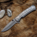 Нож складной механический Stainless серый матовый B006