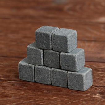 Камни для виски «10 алкогольных заповедей», 9 шт