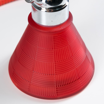 Кальян «Шахматы», 32 см, 1 трубка, шахта хром, красный