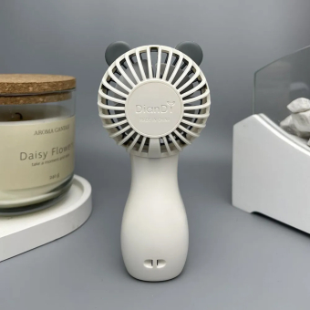 Вентилятор портативный ручной SQ 2237 Бело-серый