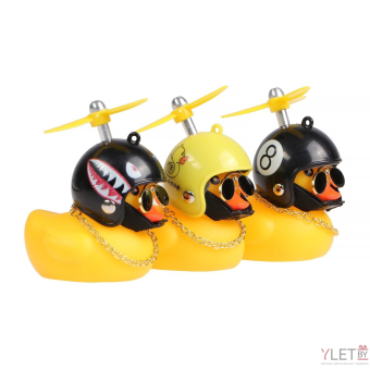 Игрушка на панель автомобиля «Утка с пропеллером» жёлтая, микс