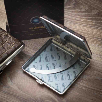 Портсигар под кожу Ромбы