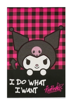 Блокнот А6 "Kuromi", 60 л, клетка, на гребне