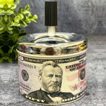 Пепельница бездымная 50 долларов 9х12 см