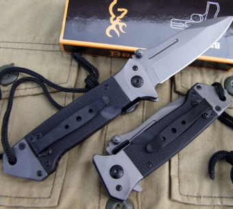 Нож Browning со шнурком Черный